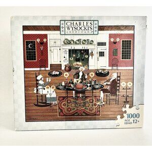 Charles Wysocki’s Americana Thanksgiving Dinner Music Puzzle  1000 Piece Folk